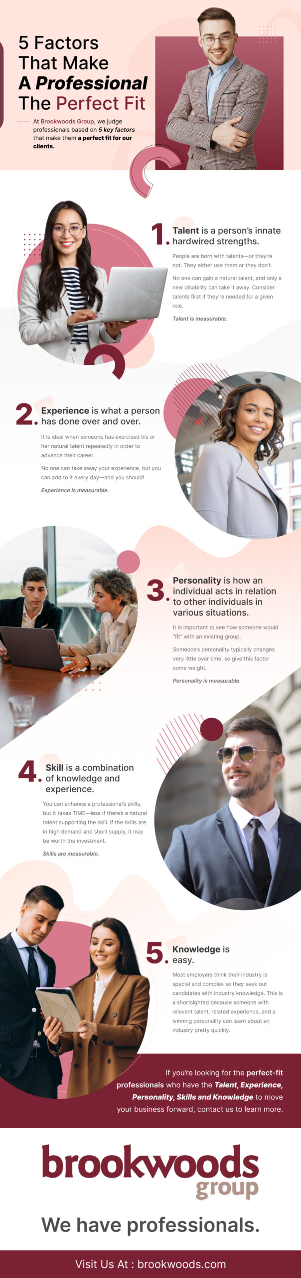 5 Factors That Make A Professional The Perfect Fit infographic
